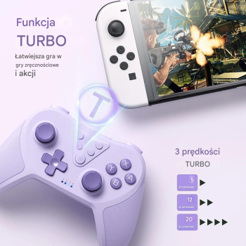 Pad / Kontroler do Nitendo Switch Bluetooth T37 Fiolet